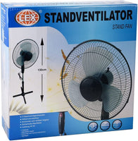 LEX Standventilator schwarz 40W 40cm Stufen Ventilator