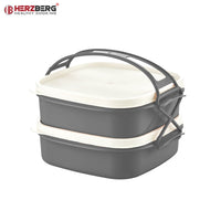 Herzberg HG-L795 2-lagige Lunchbox Brotdose Essen Dose