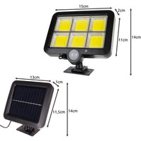 IZOXIS SOLAR Außenlampe mit 120 LED´s Außenleuchte Outdoor Lampe Bewegungssensor Dämmerungssensor