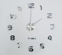 DIY Wanduhr 3D Spiegel 60-130cm Design Wandtattoo Uhr