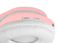 CATS Bluetooth Kopfhörer mit Katzenohren rosa RGB Licht 5.0 Wireless Kinder Mädchen