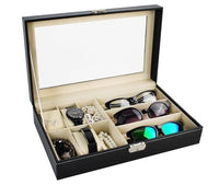 Uhrenbox Uhrenschatulle Uhrenkoffer Uhrenkasten Armbanduhren Brillen Box Sonnenbrillen