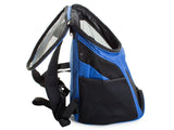 Hunde Katzen Transportbox Rucksack blau/schwarz Transporttasche Transport Tasche Box