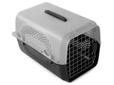 EASY Hunde Katzen Transportbox grau/schwarz Transporttasche Transport Tasche Box