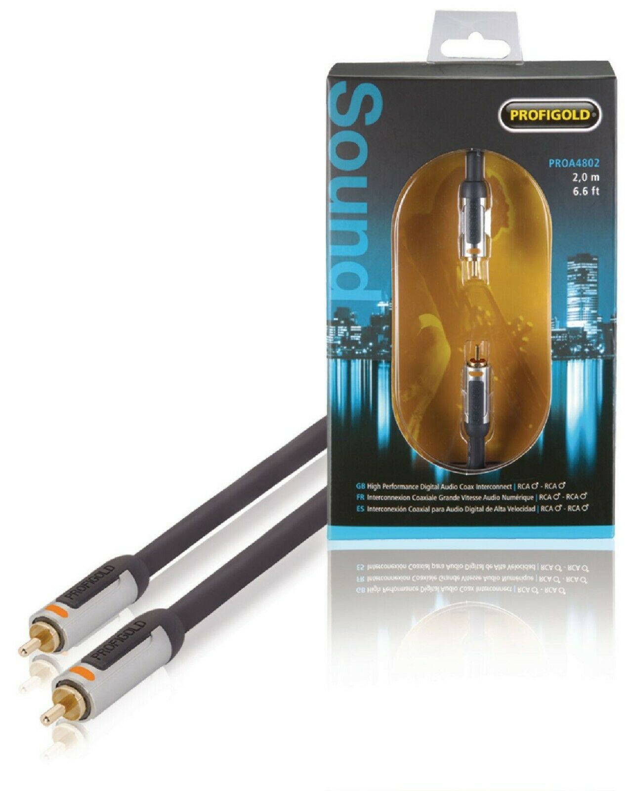 Profigold Digital Audio Koax Kabel 2m Sound